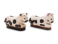 Five Chinese Porcelain Polychrome Glazed Animals