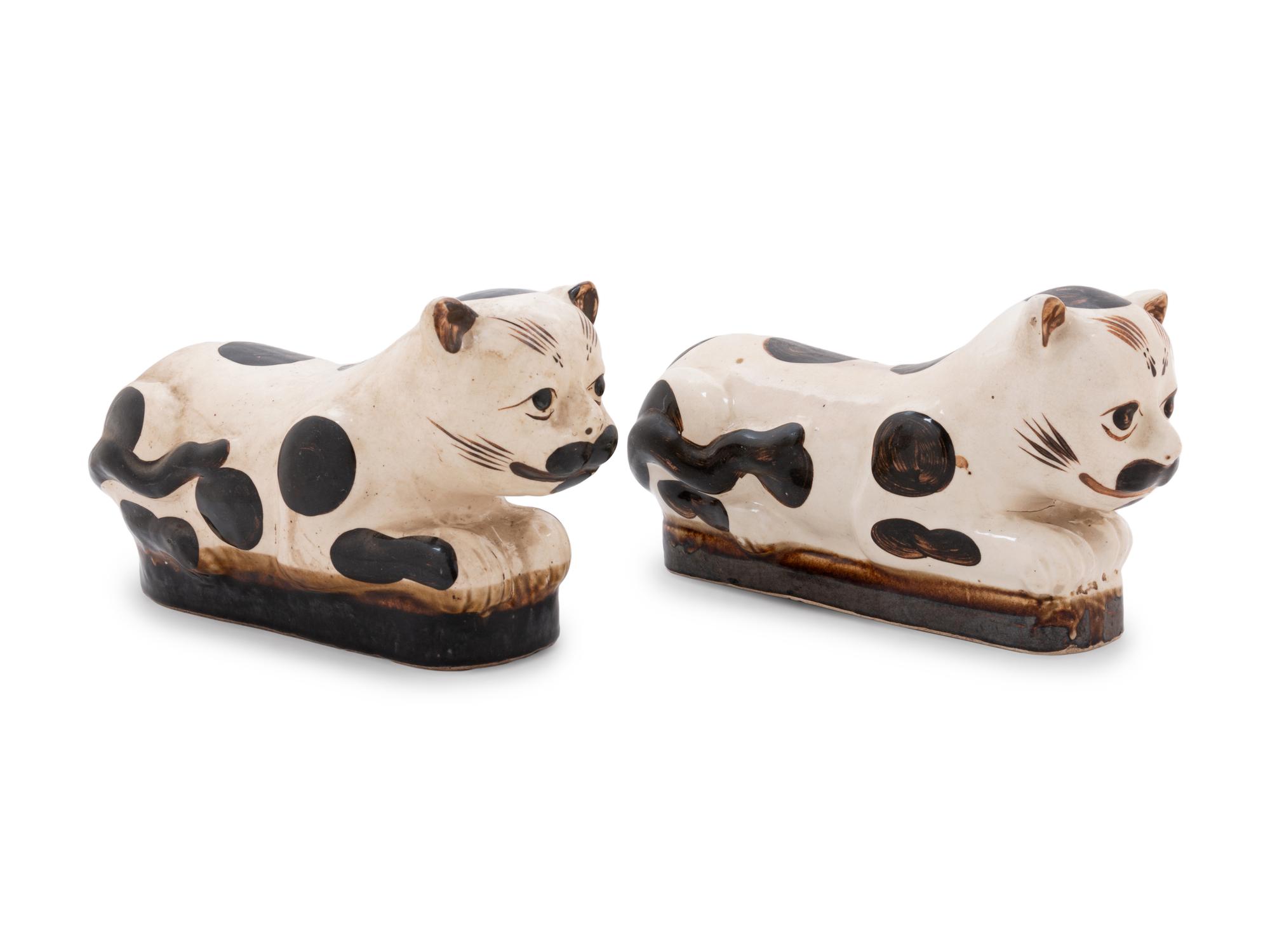 Five Chinese Porcelain Polychrome Glazed Animals