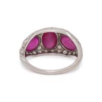 WALTON & CO., STAR RUBY AND DIAMOND RING