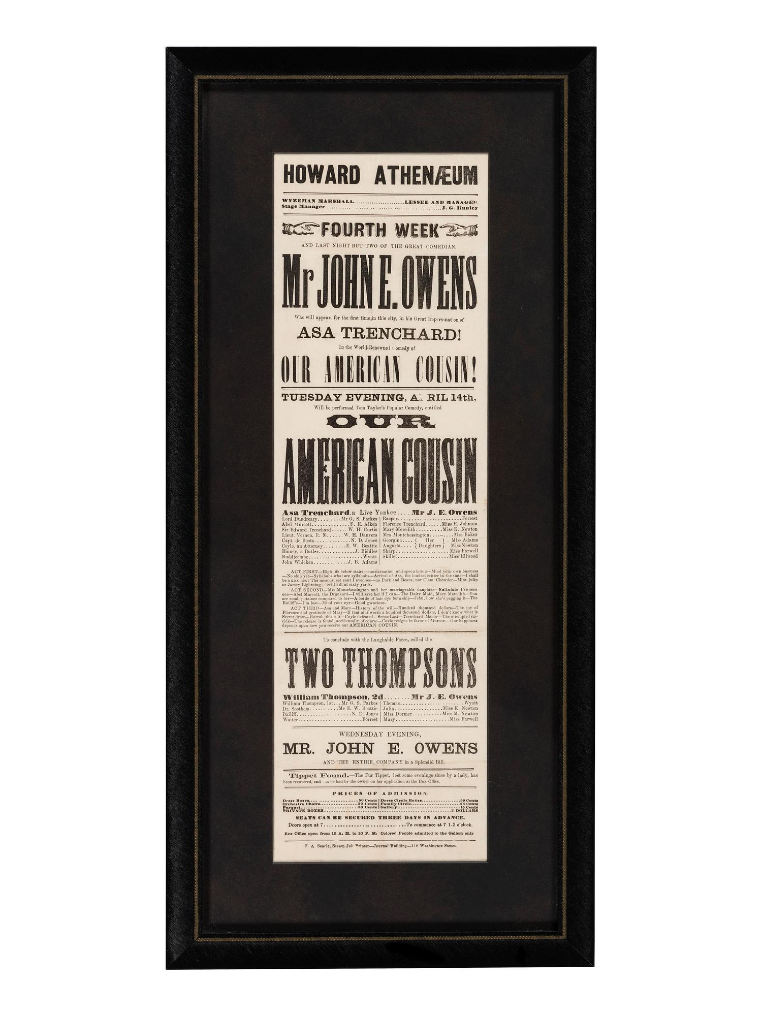 [LINCOLN, Abraham (1809-1865)]. A group of items related to Abraham Lincoln, Mary Todd Lincoln, and their families, comprising: