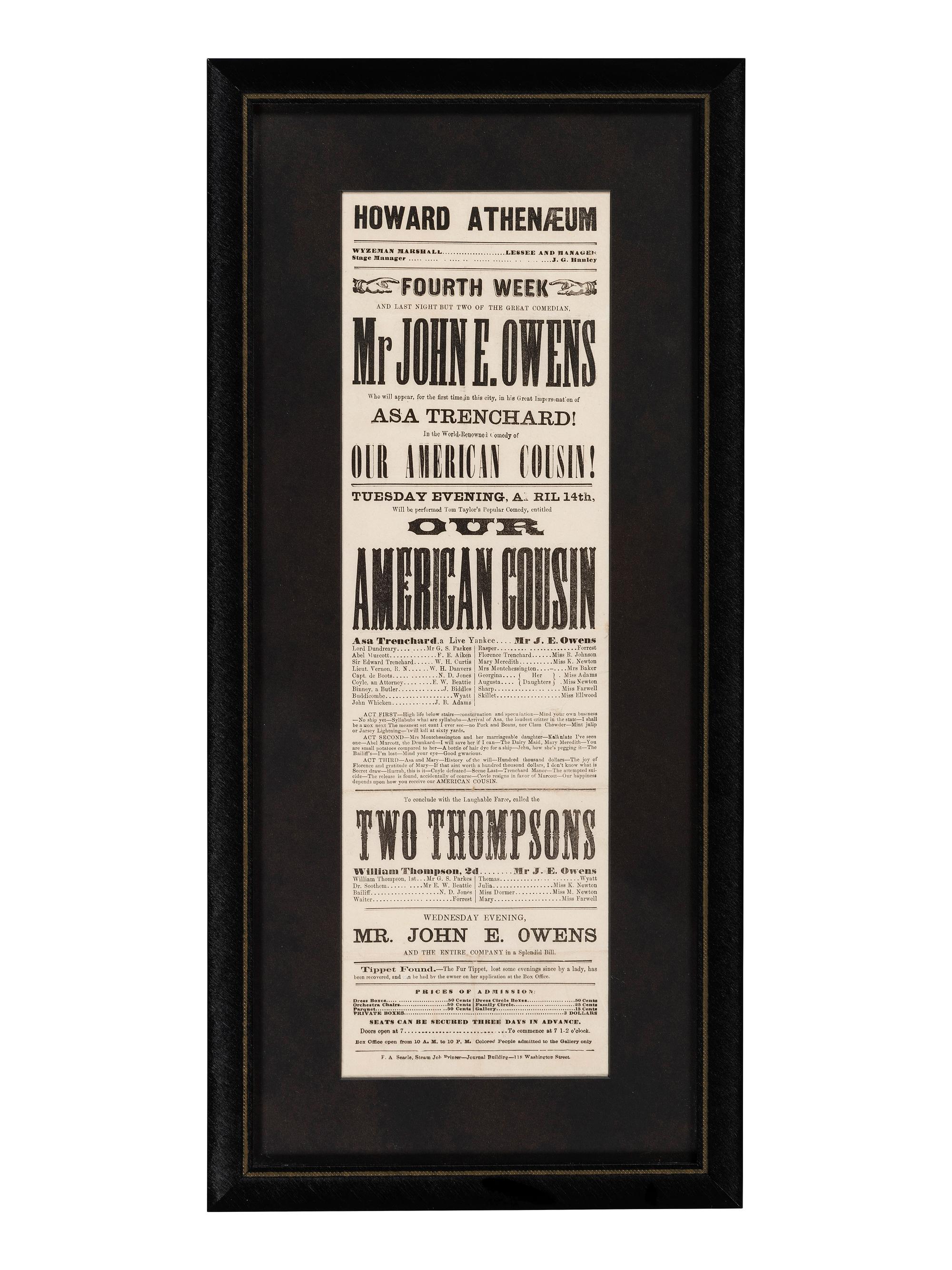 [LINCOLN, Abraham (1809-1865)]. A group of items related to Abraham Lincoln, Mary Todd Lincoln, and their families, comprising: