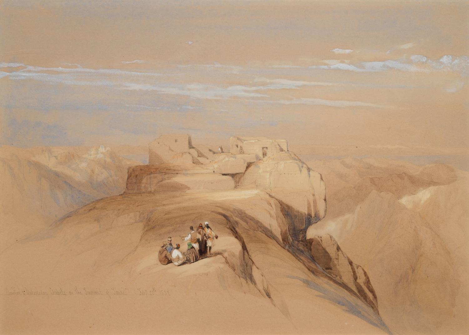 Christian and Mohammedan Chapels on the Summit of Mount Sinai [Gabal Musa]