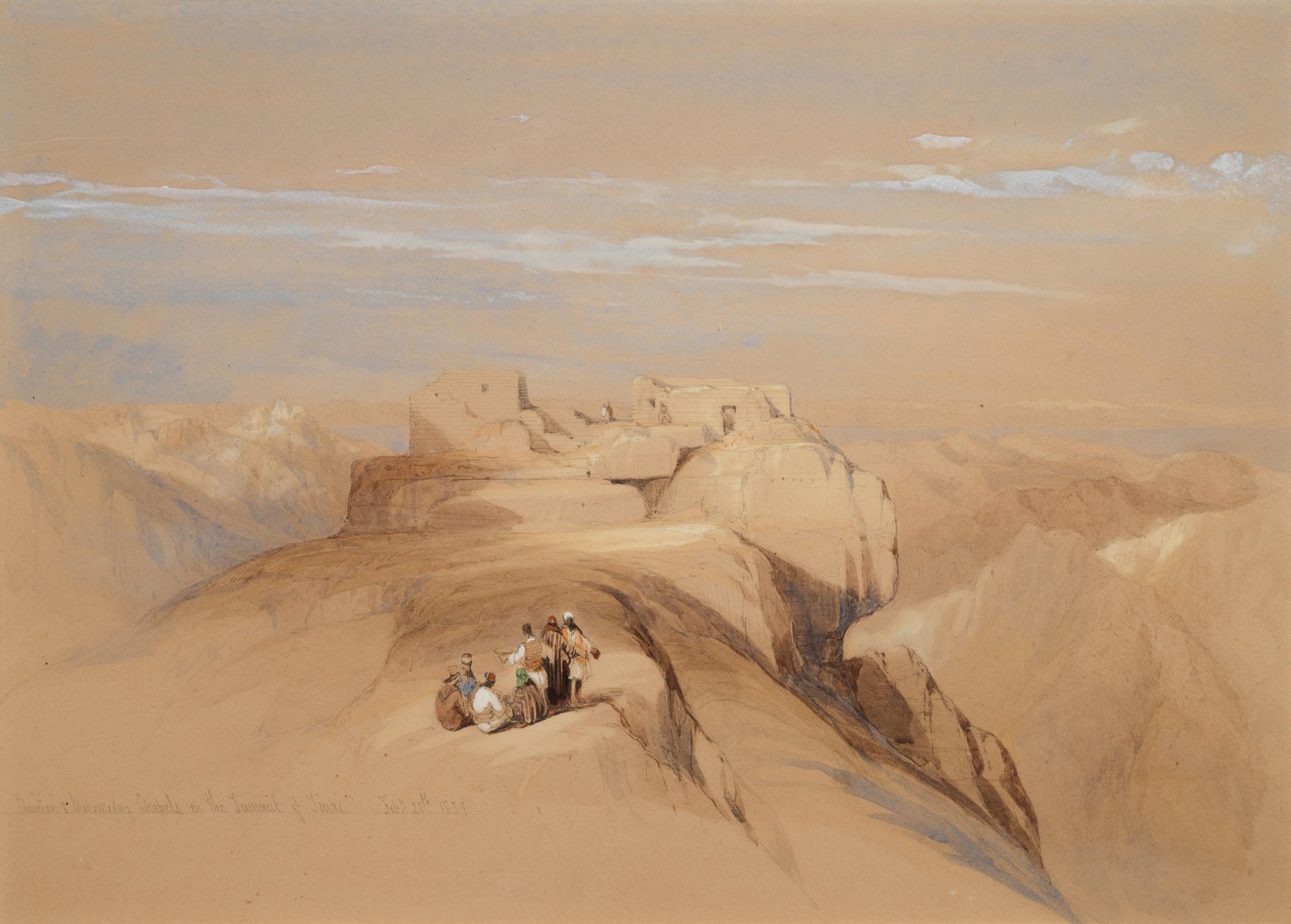 Christian and Mohammedan Chapels on the Summit of Mount Sinai [Gabal Musa]