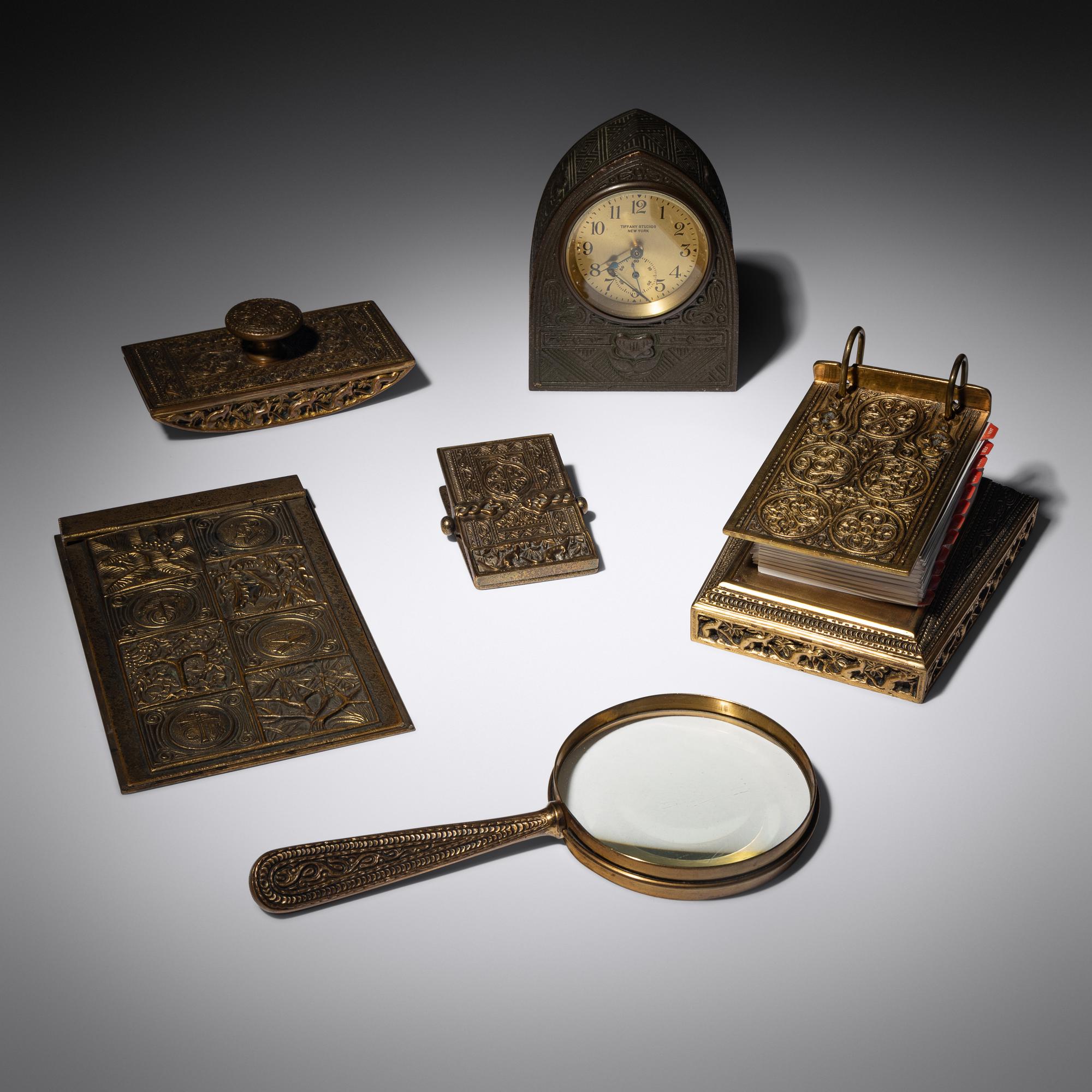 Venetian desk accessories Tiffany Studios, USA