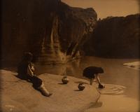 CURTIS, Edward S. (1868-1952), photographer. At the Old Well in Acoma .