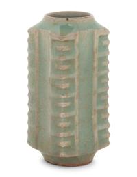 A Celadon Glazed Miniature Cong Vase