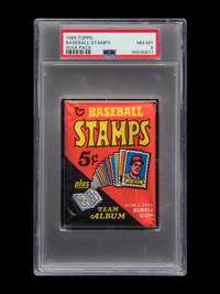 A 1969 Topps Stamps Pack (PSA 8 NM-MT)