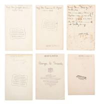 [CIVIL WAR]. A group of CDV engraved portraits of war era generals and military men, including: