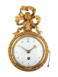 A French Gilt Bronze Wall Clock