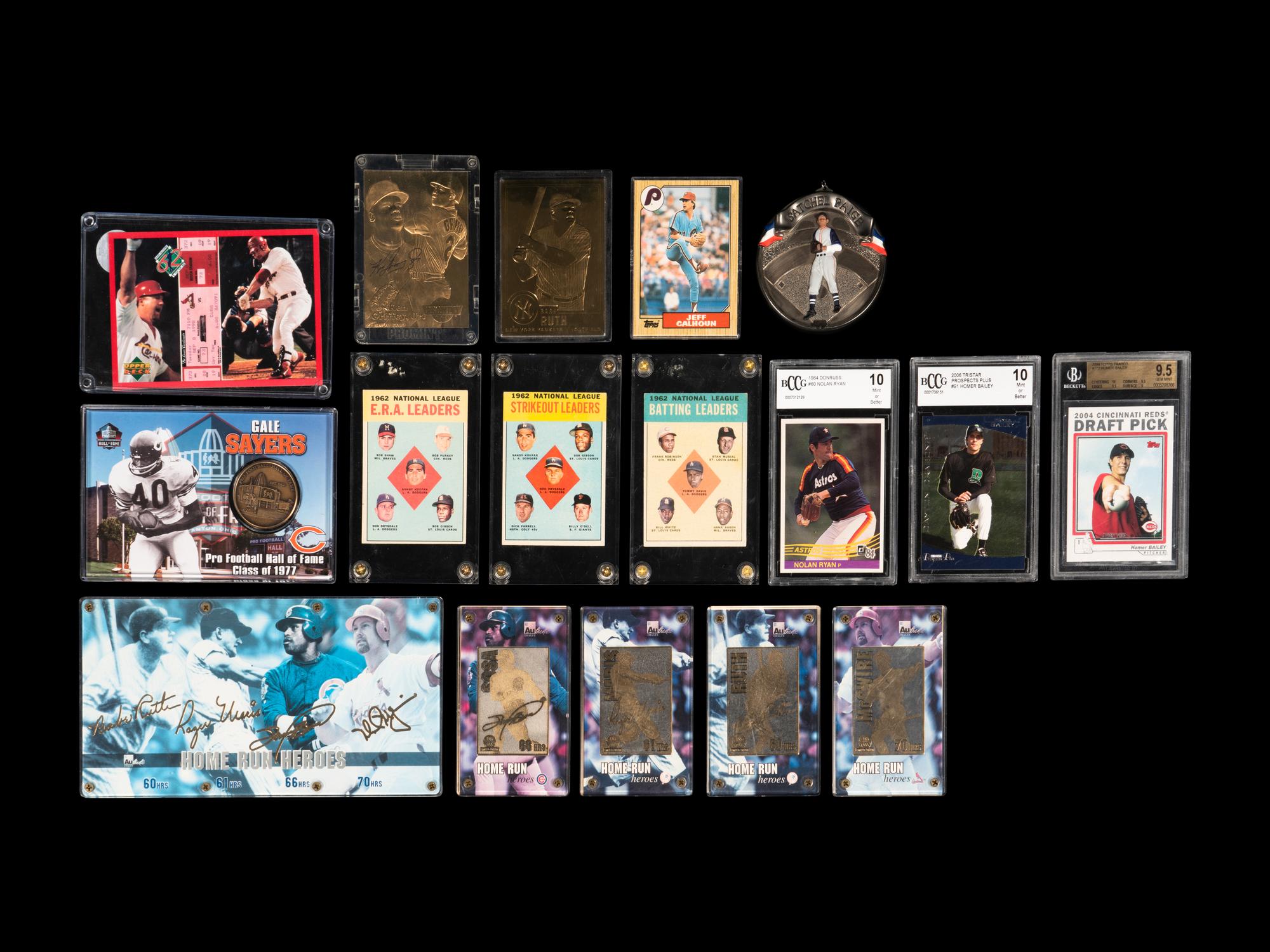 A Large Group of Assorted Sports Collectibles Including Multiple Autographs,