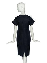 CHANEL BLACK LINEN DRESS