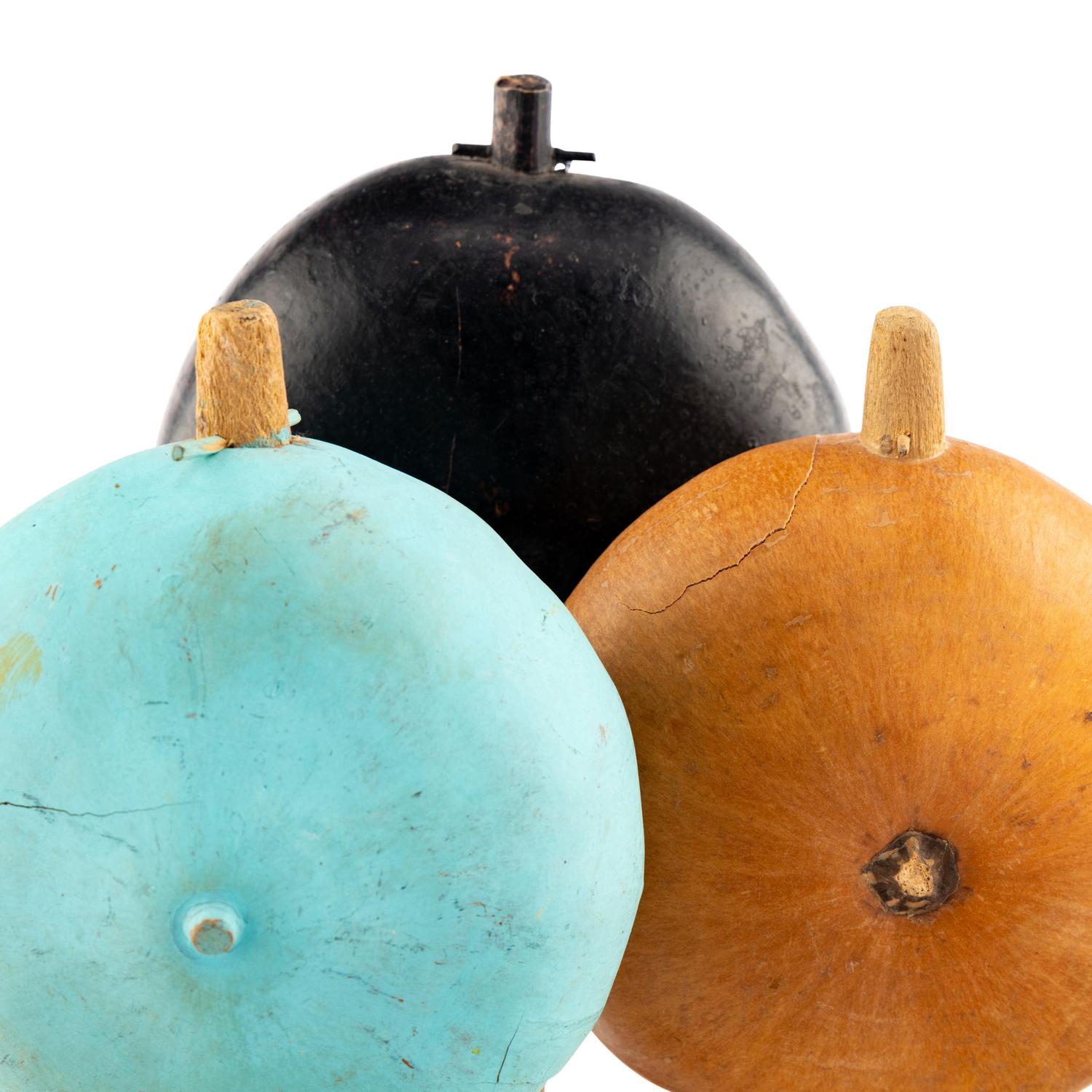 Pueblo Painted Gourd Rattles