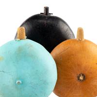 Pueblo Painted Gourd Rattles