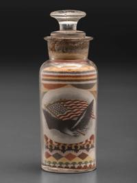 An Andrew Clemens (American, 1857-1894) Eagle Sand Bottle