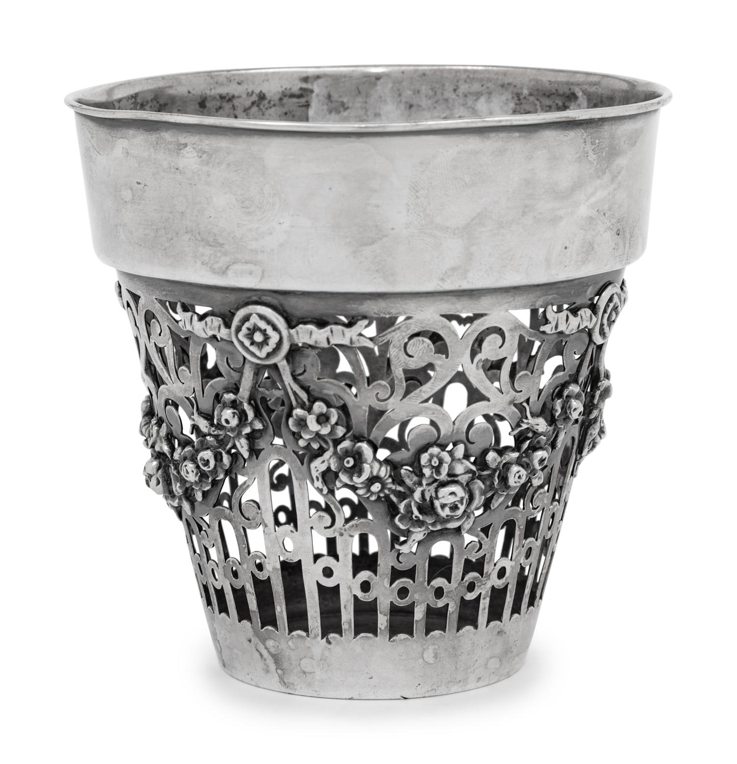 An American Silver Jardinière Liner
