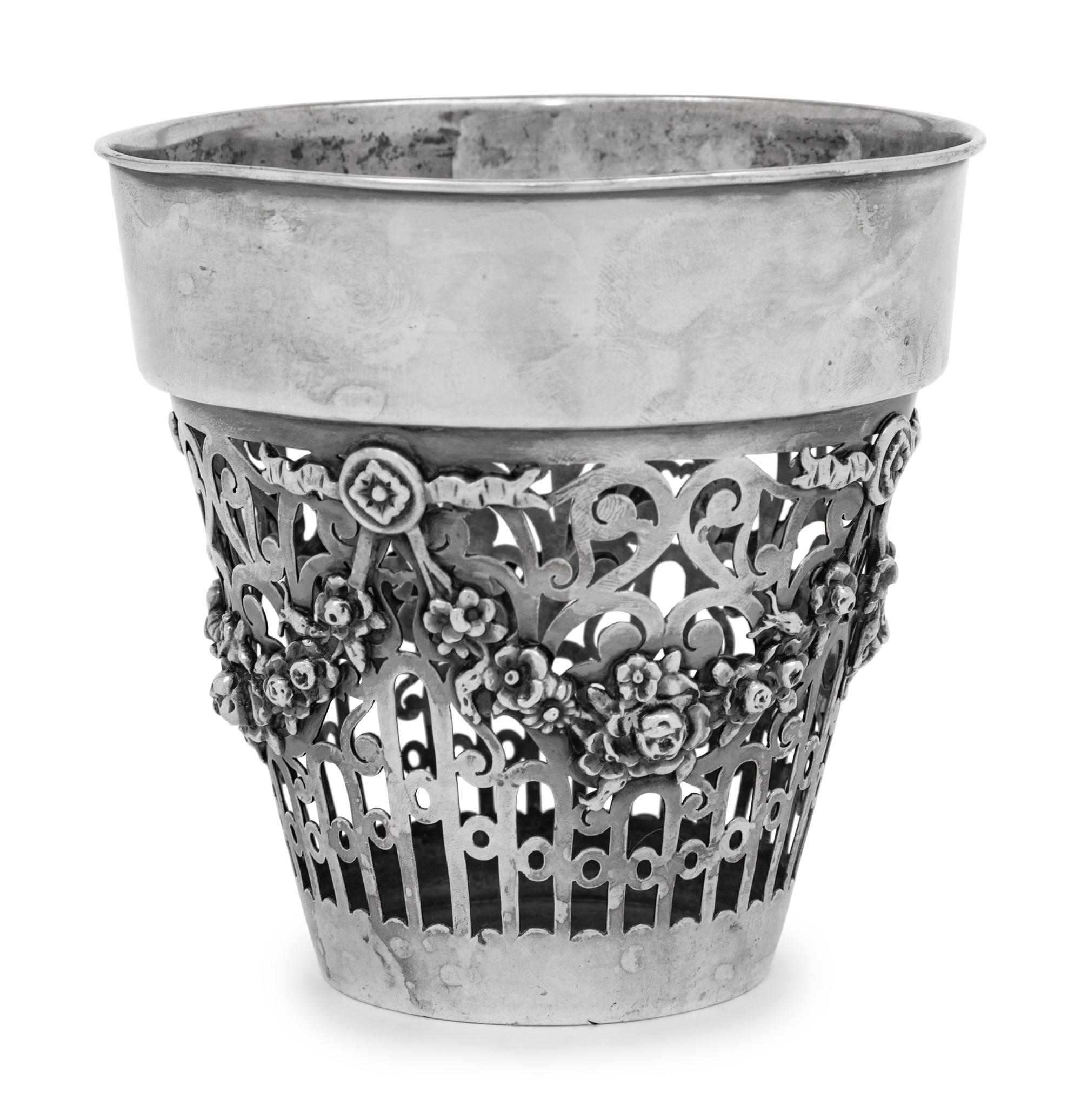 An American Silver Jardinière Liner