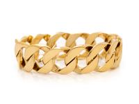 YELLOW GOLD CURB LINK BRACELET