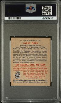 A 1949 Bowman Larry Doby Rookie Baseball Card No. 233 (PSA 3.5 VG+)