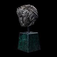 A Roman Black Dolomite Head of a Youth