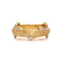 YELLOW GOLD AND DIAMOND RING