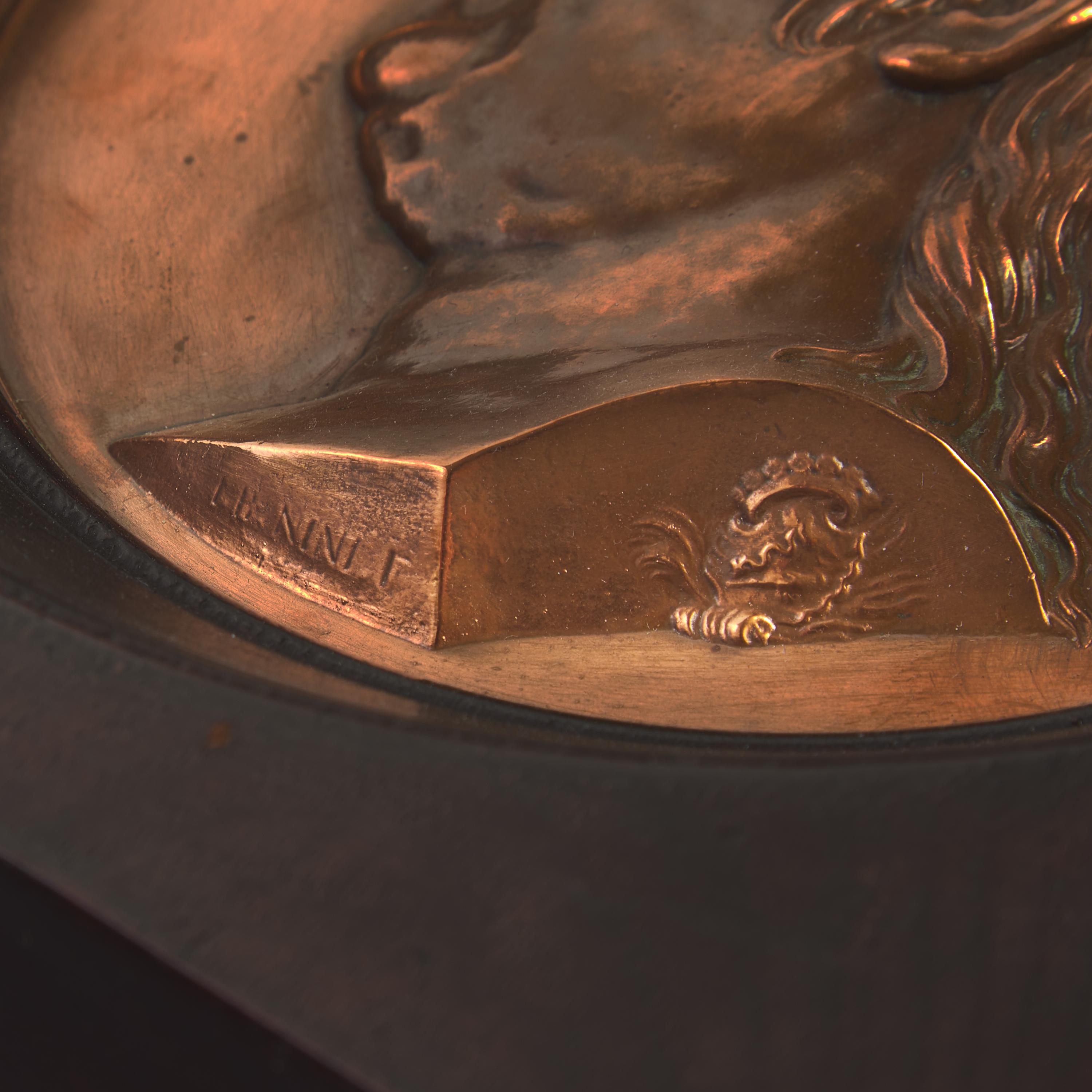 After Jean-Baptiste Nini (Italian, 1717-1786), A Profile Portrait Bas-Relief Plaque of Benjamin Franklin