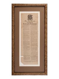 [RECONSTRUCTION - SUFFRAGE]. The Two Records. Voters. Read and Remember. A Black Record / A Blacker Record . Passaic County, New Jersey. N.d., ca 1867.