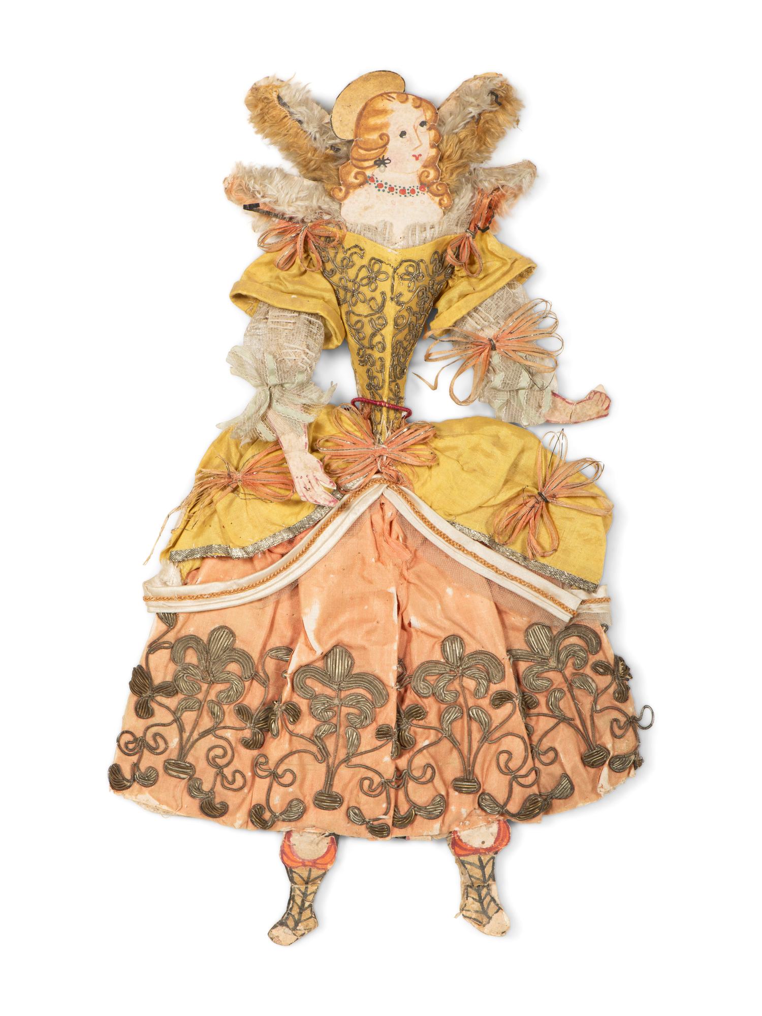 Two Italian Painted and Dressed Paper Pantins