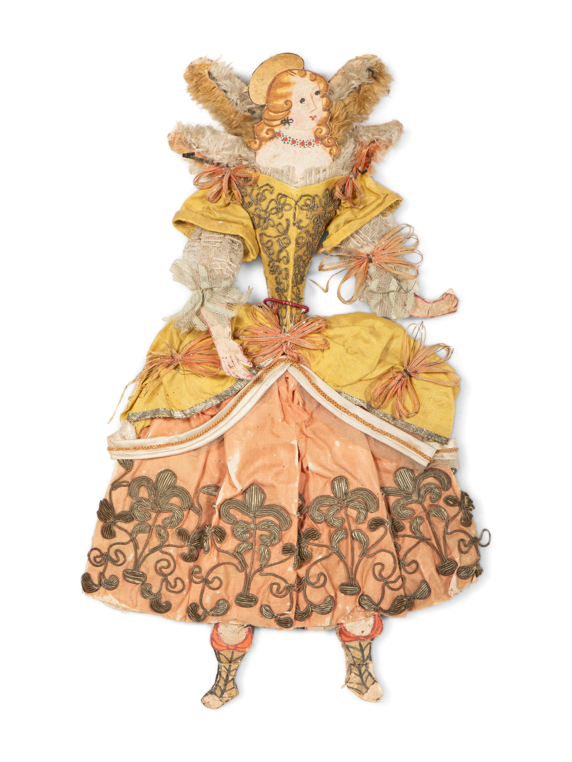 Two Italian Painted and Dressed Paper Pantins