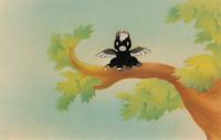 Peter Pegasus animation cel with painted background