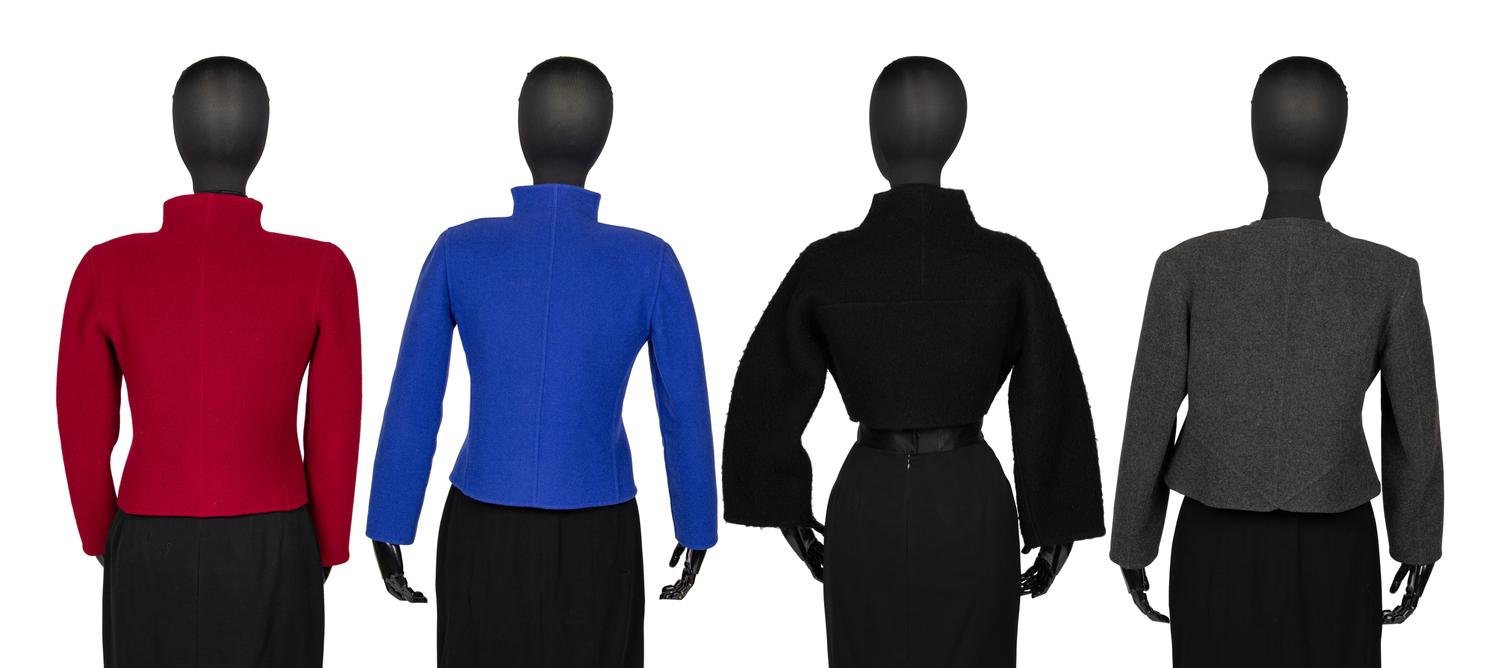 Four Wool Geoffrey Beene Jackets, 1980 - 1990s
