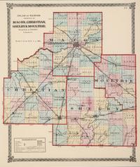 A group of 14 19th and 20th century maps, comprising: