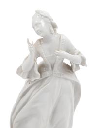 A Pair of French Blanc-de-Chine Hide and Seek Figures
