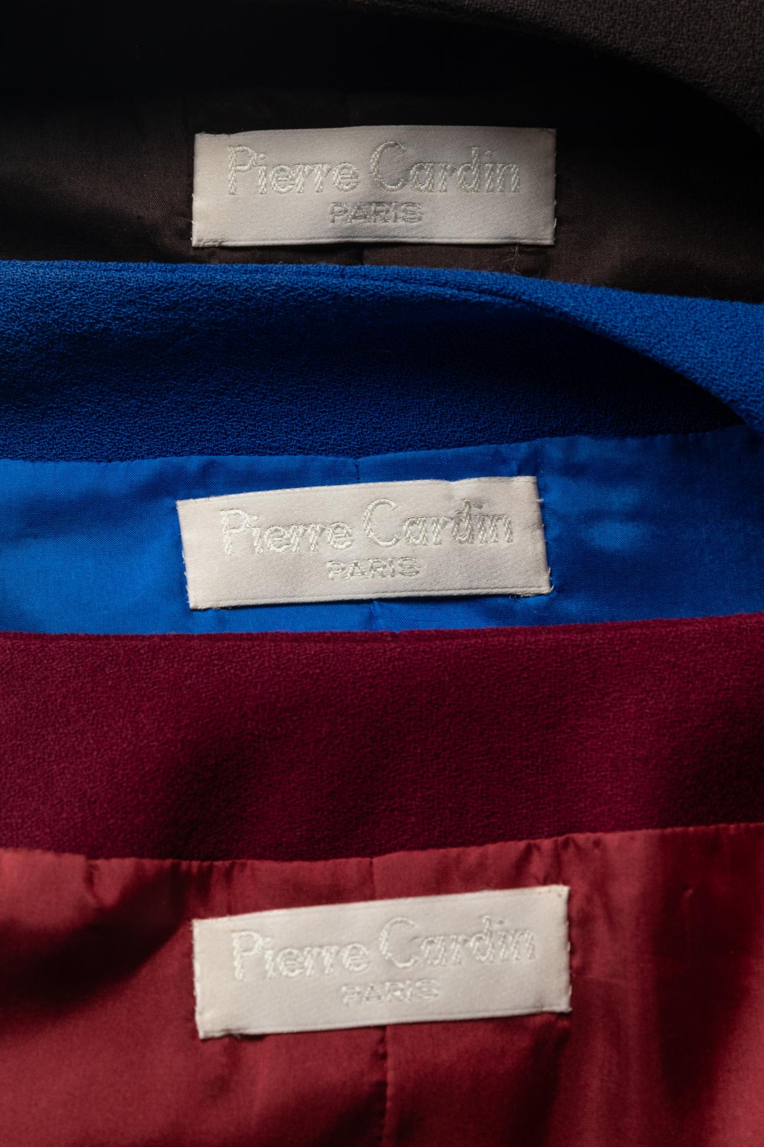 Three Pierre Cardin Haute Couture Jackets