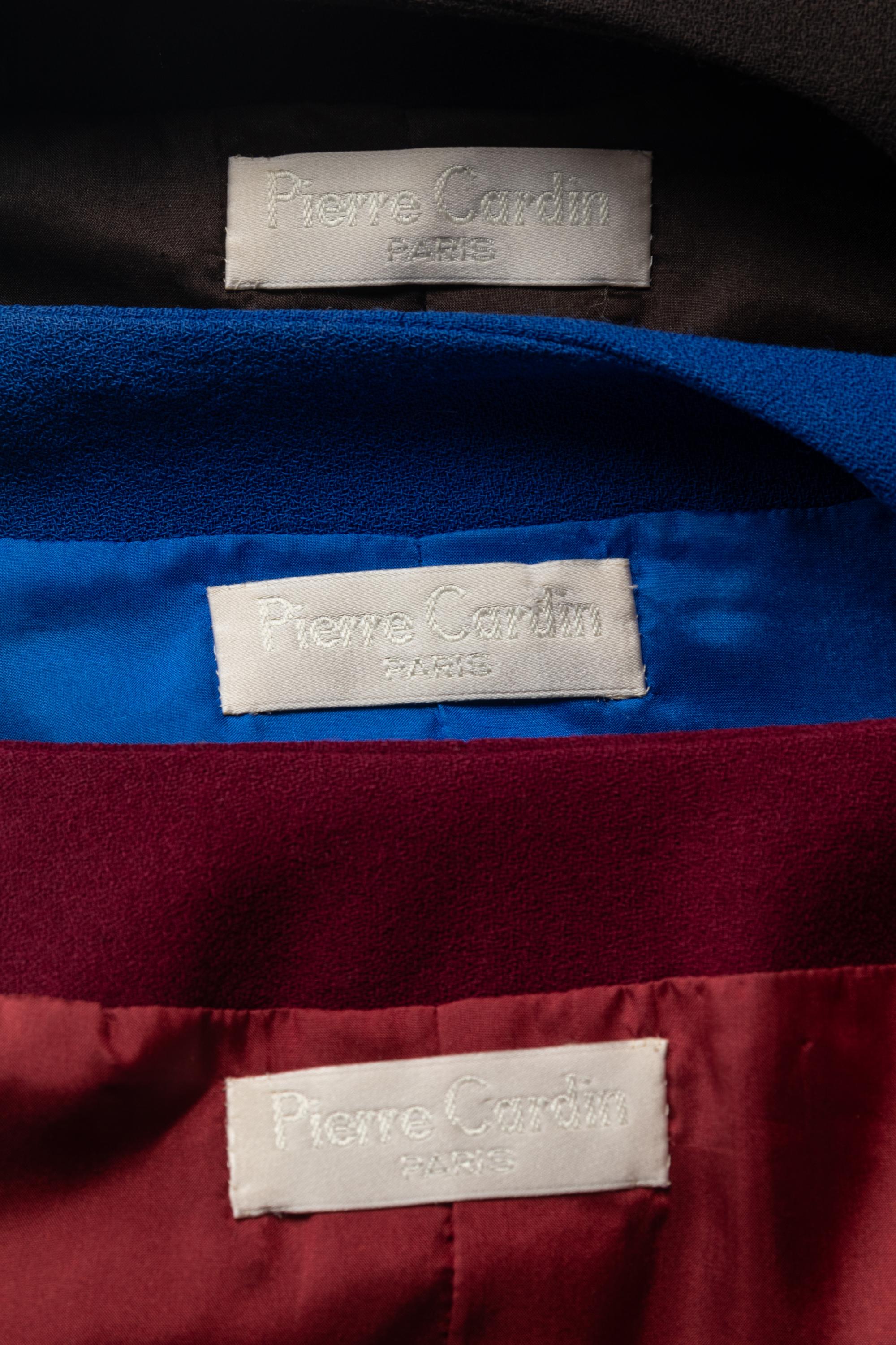 Three Pierre Cardin Haute Couture Jackets