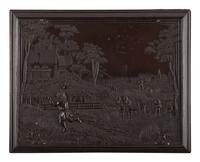 [EARLY PHOTOGRAPHY]. A group of Union cases, highlighted by half plate American Country Life case containing ambrotype.