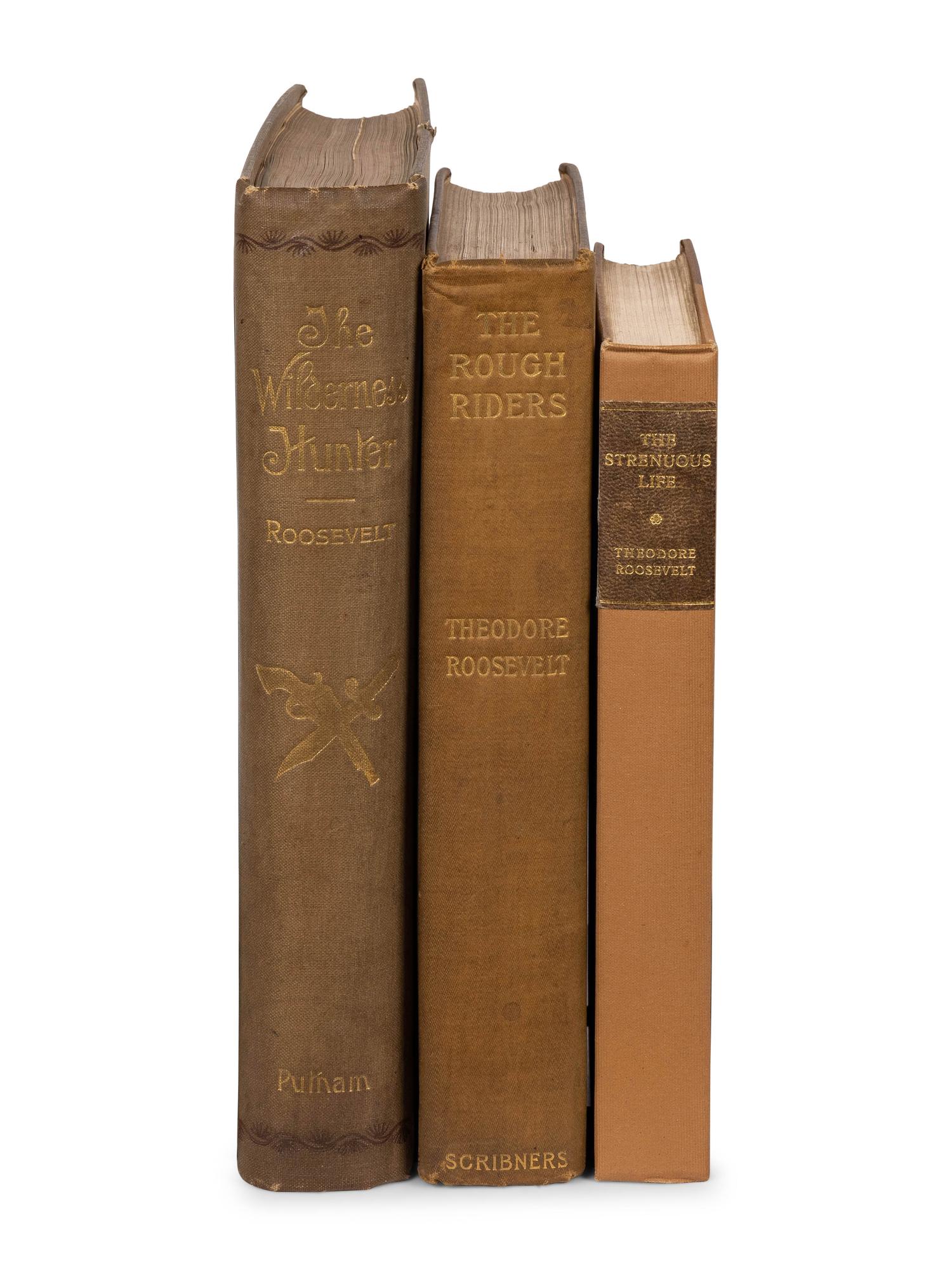 ROOSEVELT, Theodore (1858-1919). A group of 3 works, comprising: