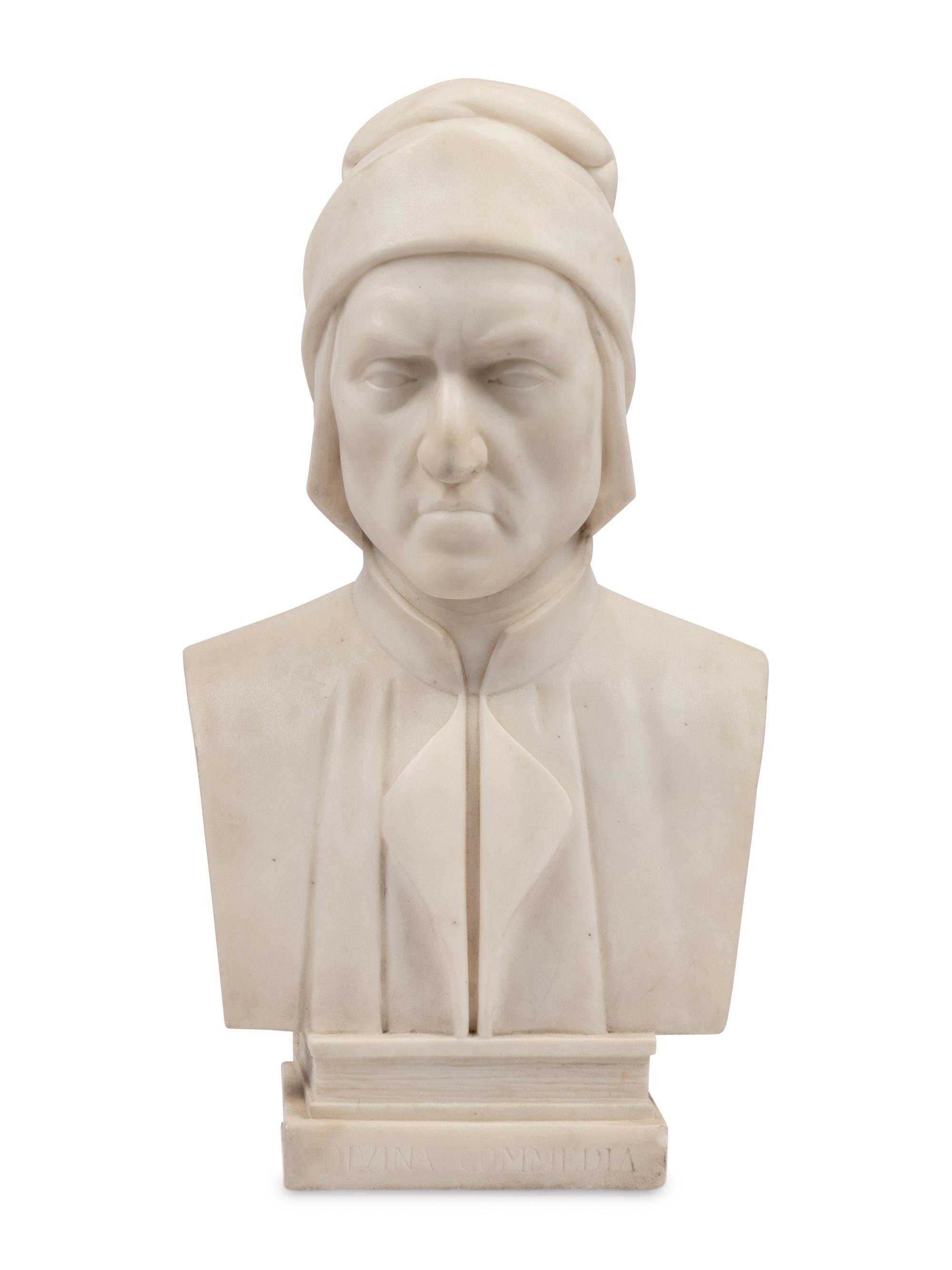 An Italian Marble Bust of Dante Alighieri