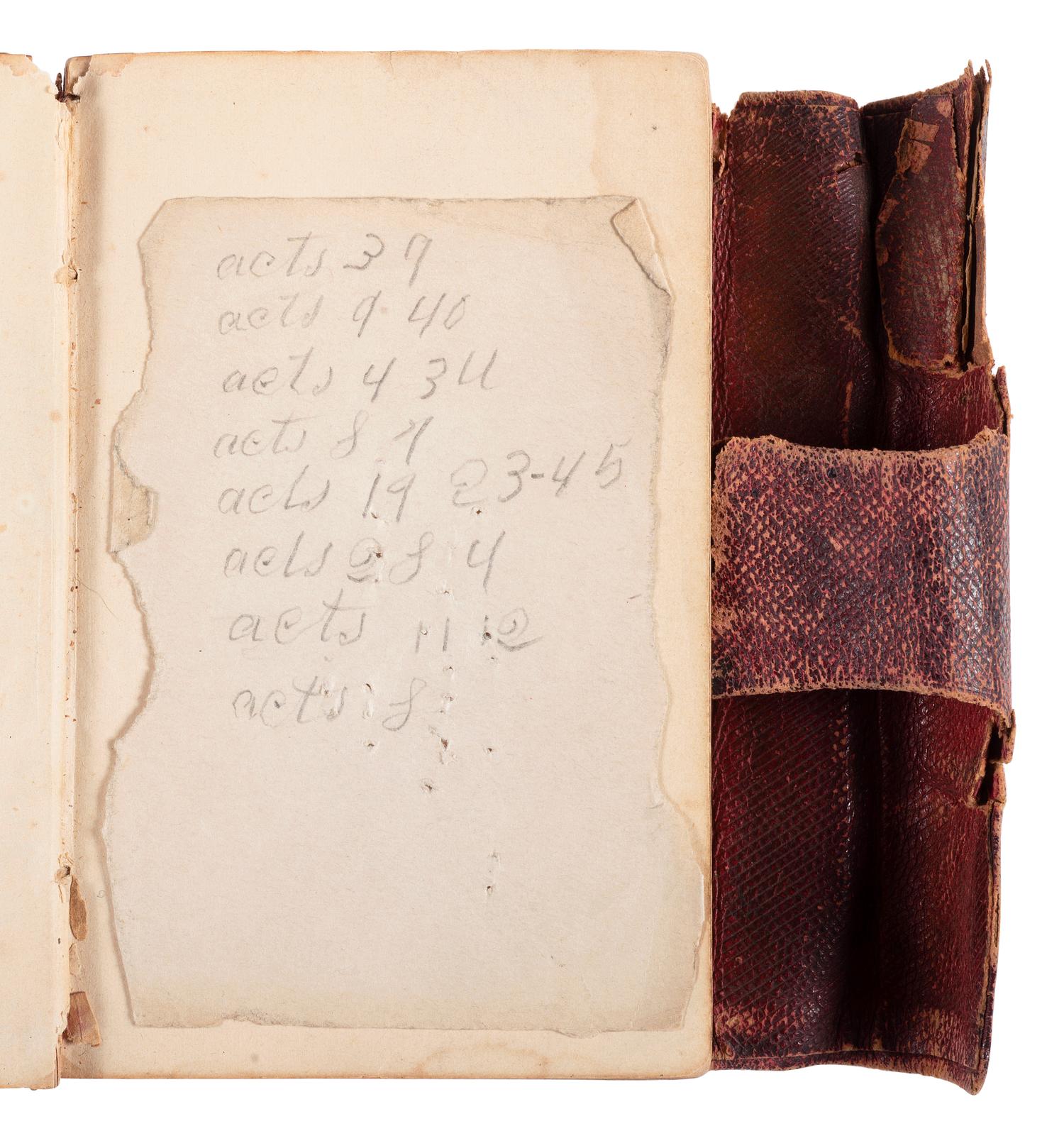The New Testament . New York: American Bible Society, 1861. Identified to John W. Johnson, 115th Ohio, SS Sultana survivor.