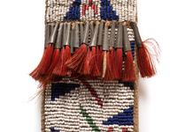 Sioux Beaded Buffalo Hide Knife Case