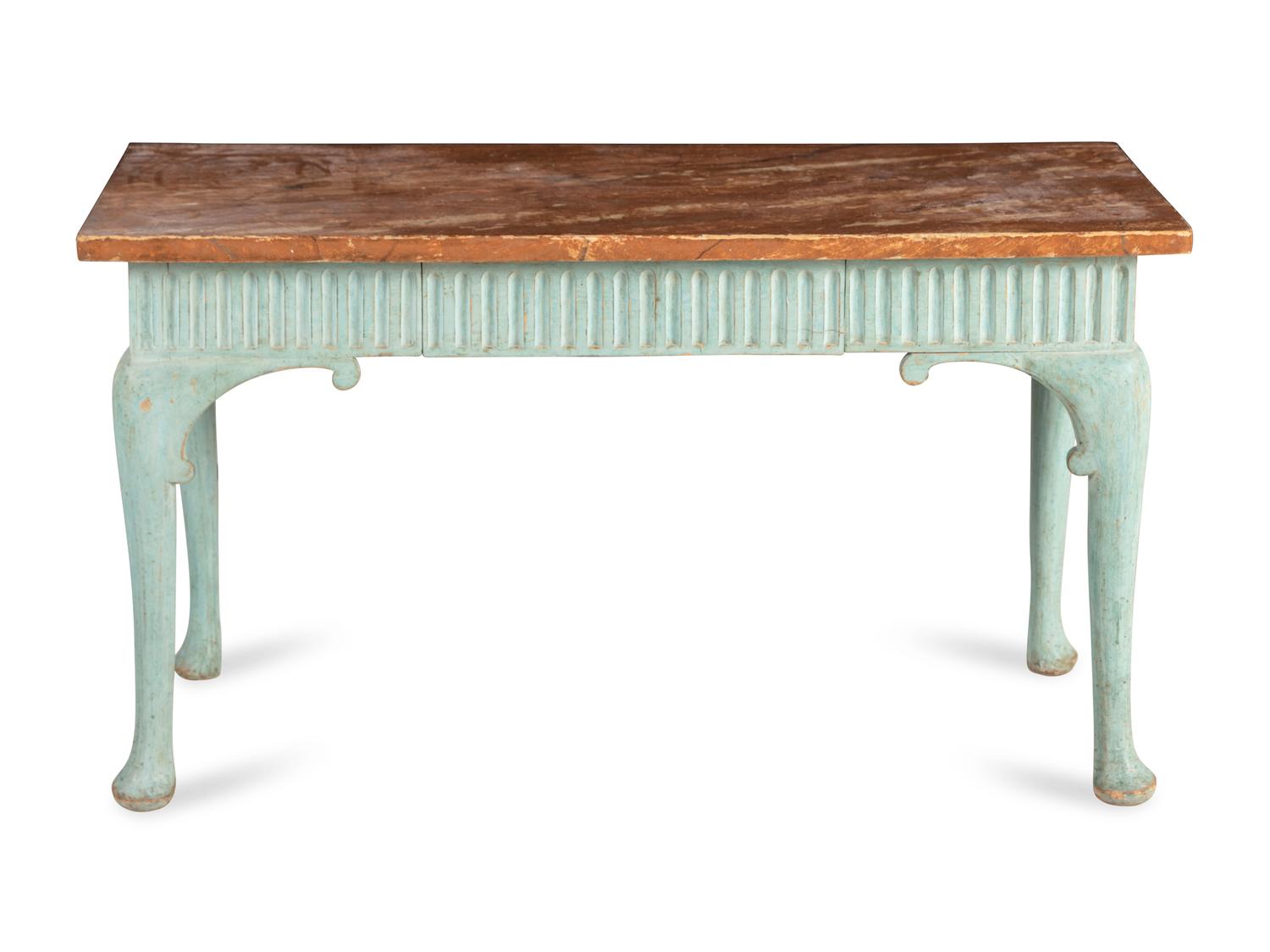 A French Provincial Painted Console Table