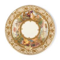 Eleven Dresden Ambrosius Lamm Porcelain Opera Cabinet Plates