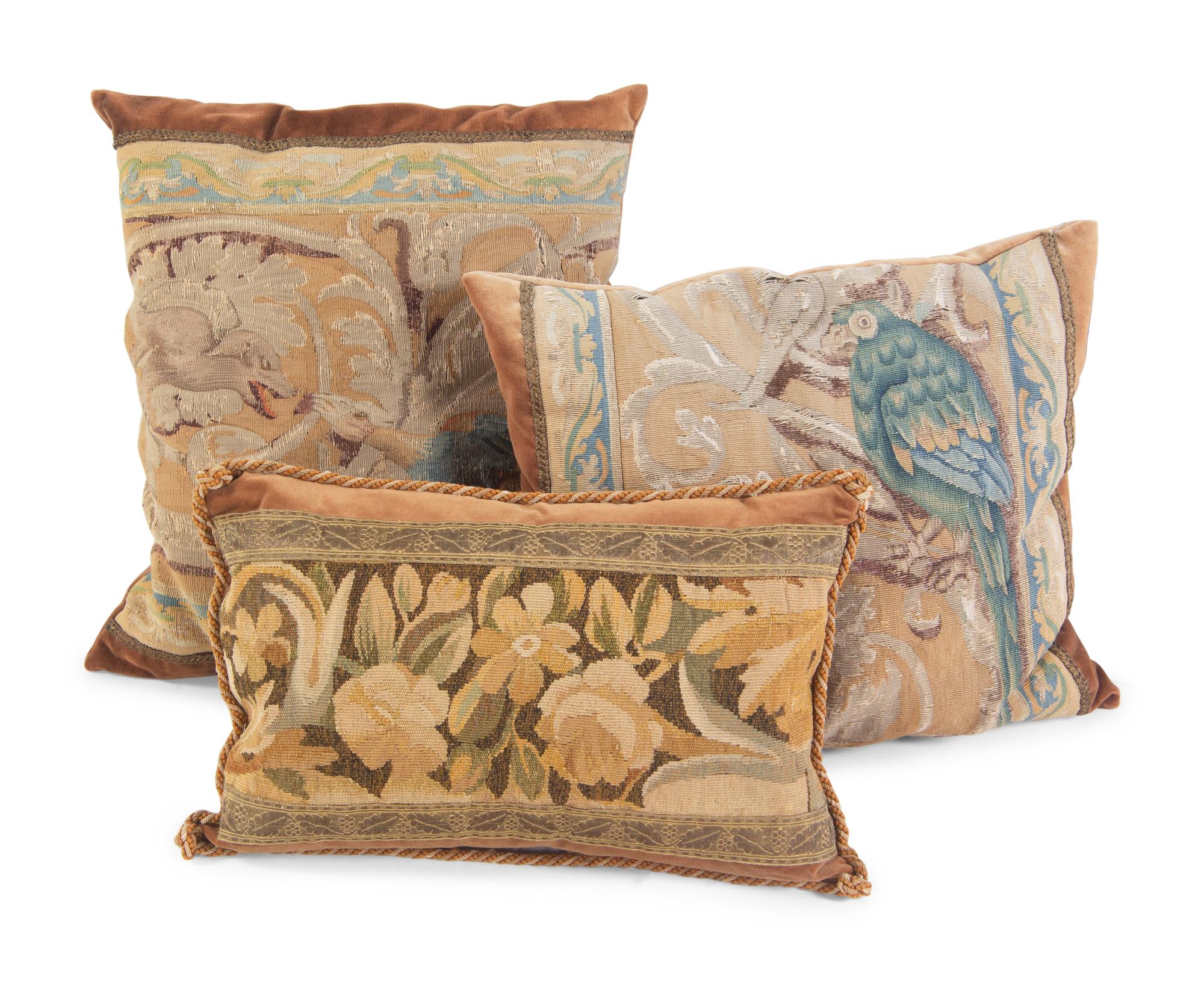 A Collection of Twenty-Five Tapestry, Needlepoint and Other Pillows
