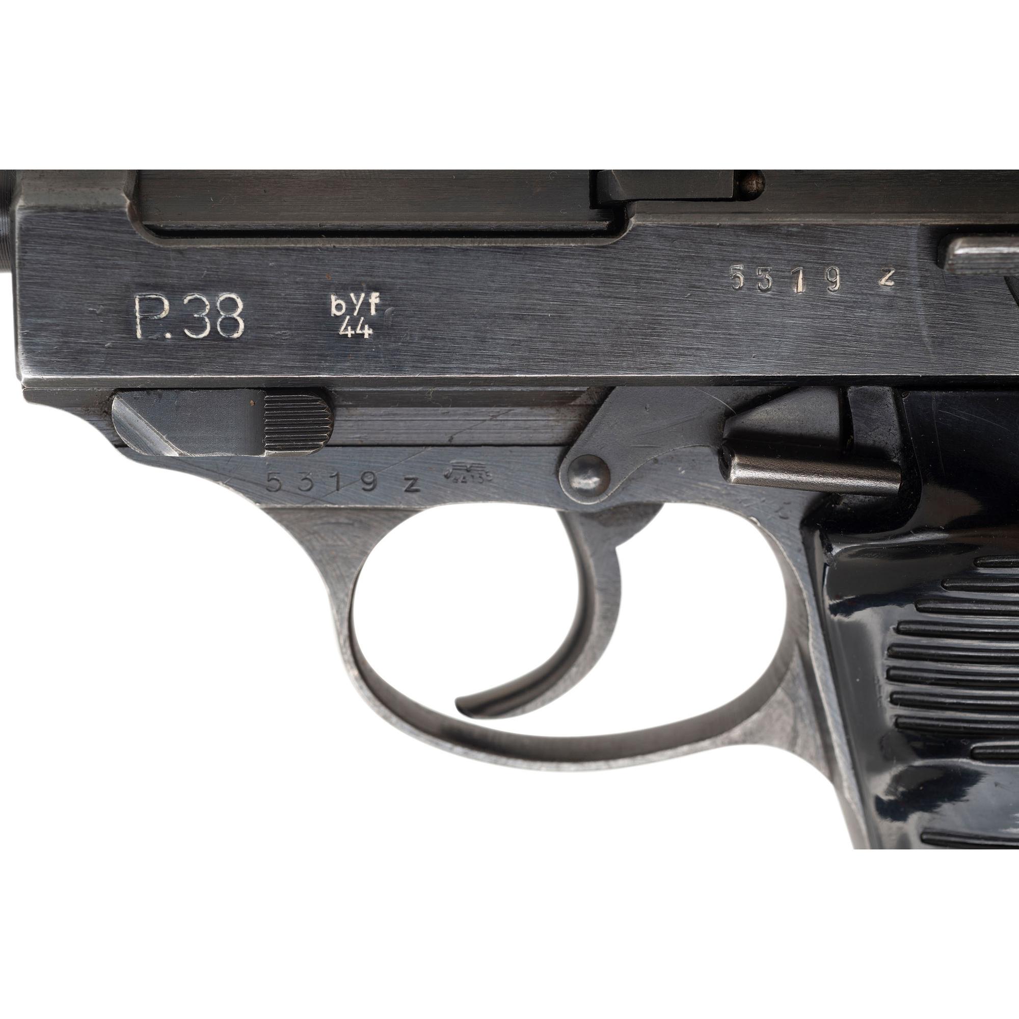 **Mauser byf/44-Code P.38 Pistol with Break Open Holster
