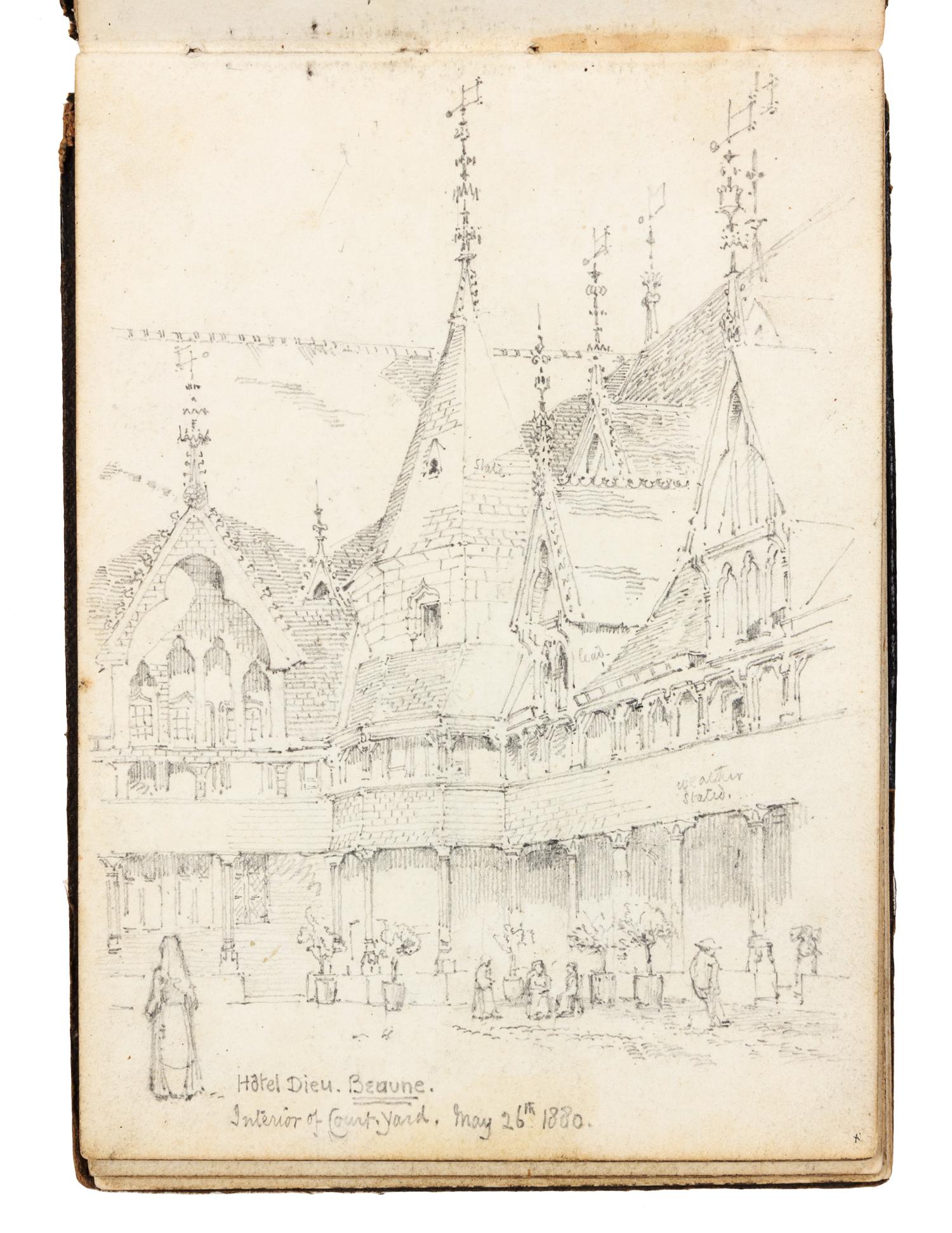 [ARCHITECTURE] -- SLATER, J. Atwood (fl 1883-1906). 2 sketchbooks, ca 1878-1880.