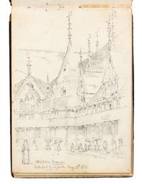 [ARCHITECTURE] -- SLATER, J. Atwood (fl 1883-1906). 2 sketchbooks, ca 1878-1880.