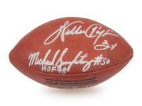 A Chicago Bears Hall of Fame Signed Autograph Football Including Walter Payton (Beckett Authentication Services Letter)
