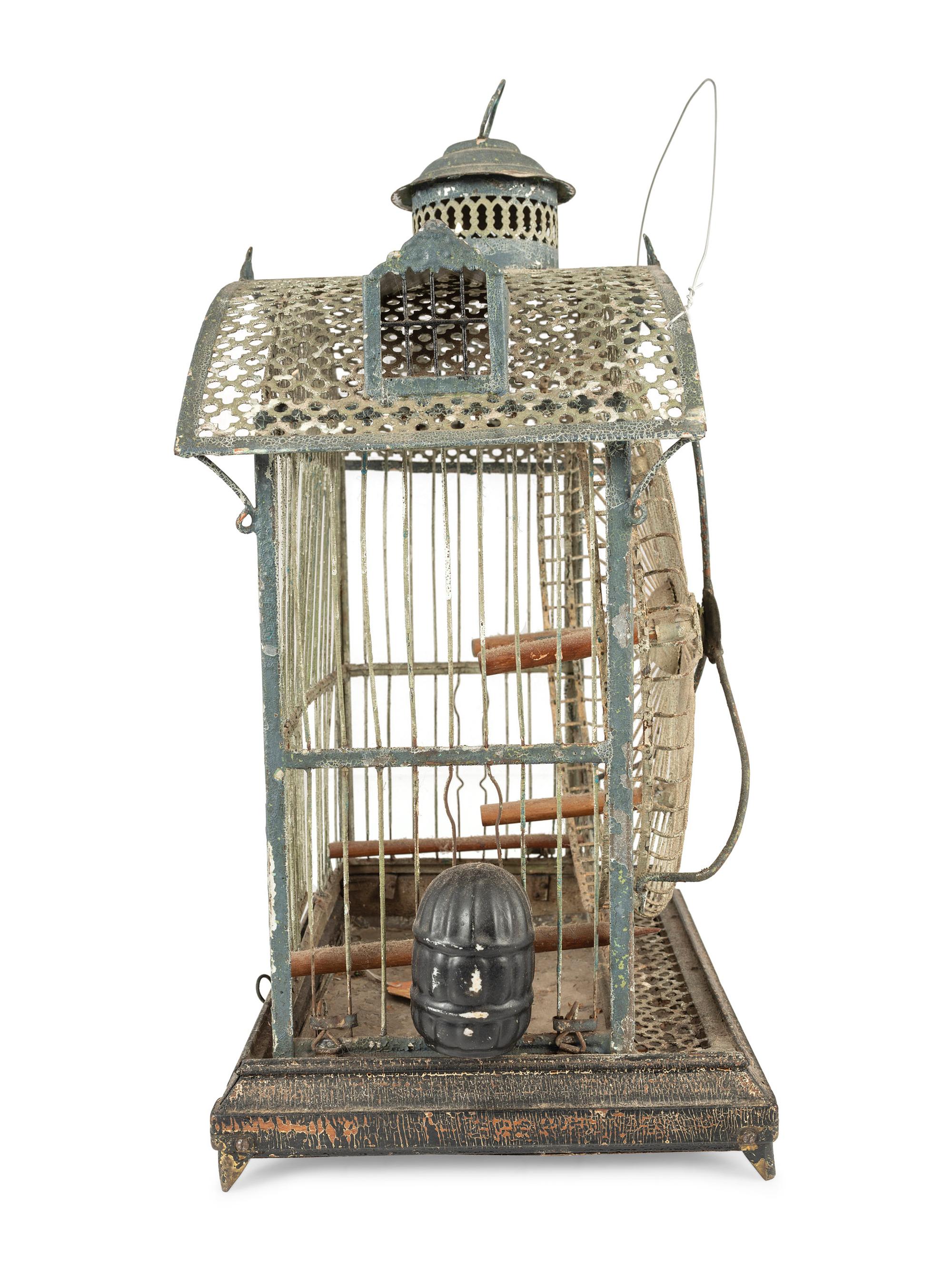 Four Architectural Bird Cages