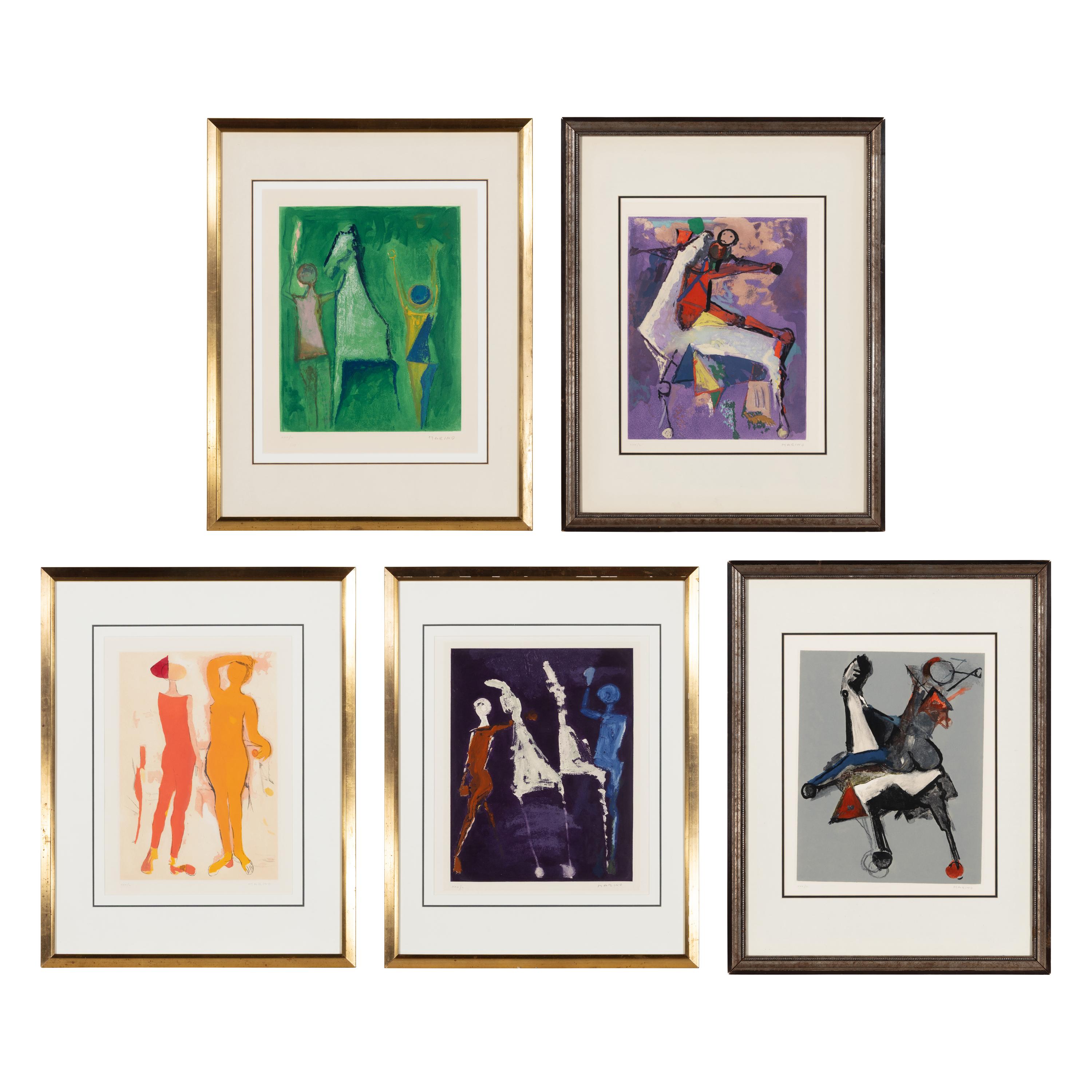 Marino Marini (Italian, 1901-1980) — 5 Works from Shakespeare I and II, 1978