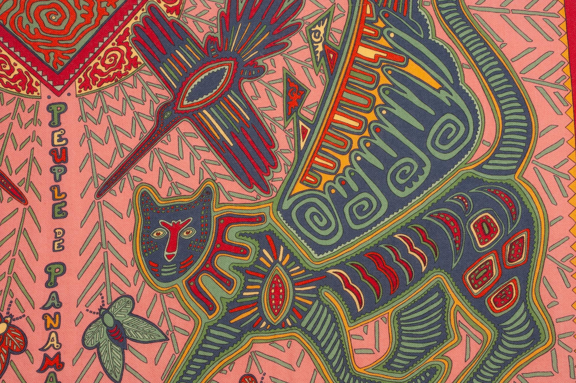 Two Hermès 90cm Silk/Cashmere Scarves