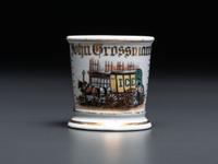 An Ice Deliveryman's Porcelain Occupational Shaving Mug